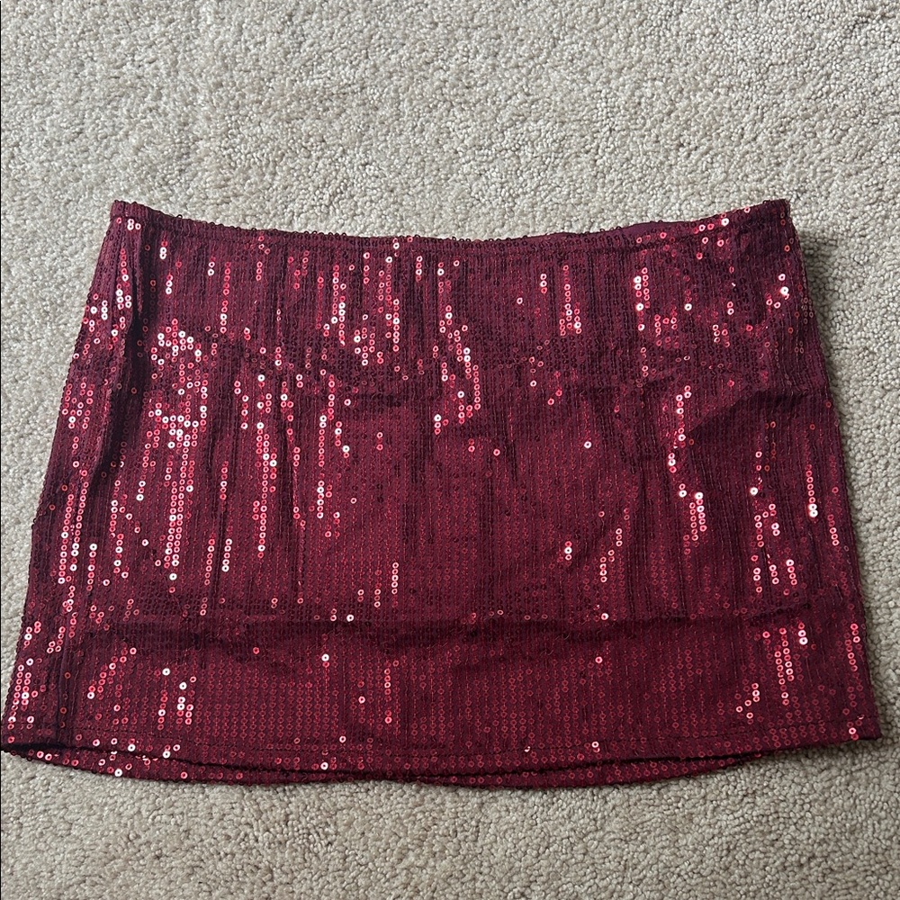 Edikted Sequin Mini Skirt